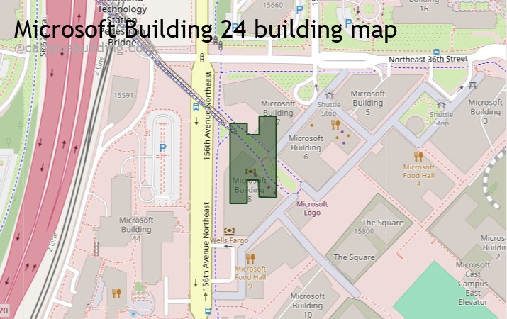 Microsoft Building 24 map