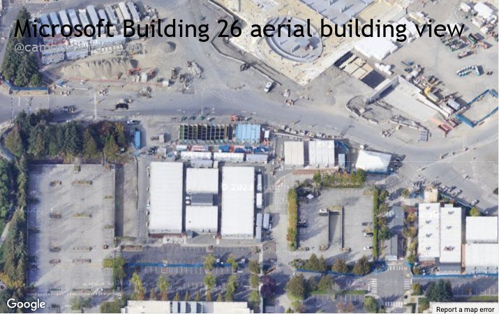 Microsoft Building 26 aerial view