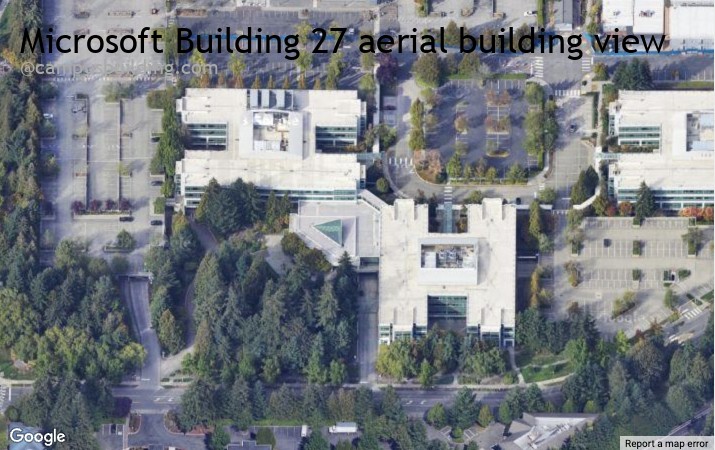 Microsoft Building 27 aerial view