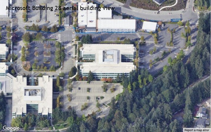 Microsoft Building 28 aerial view