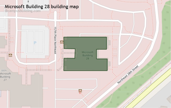 Microsoft Building 28 map