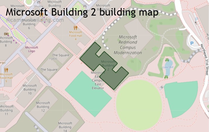 Microsoft Building 2 map