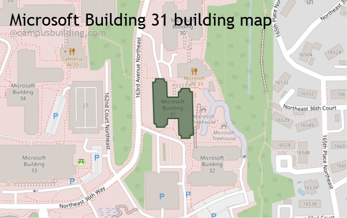 Microsoft Building 31 map