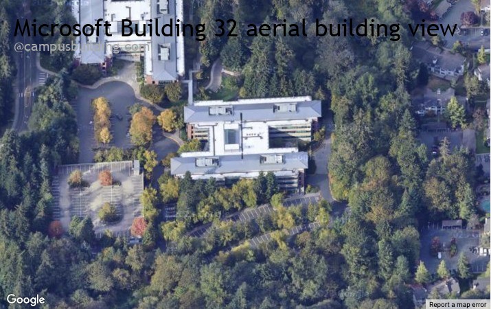 Microsoft Building 32 aerial view