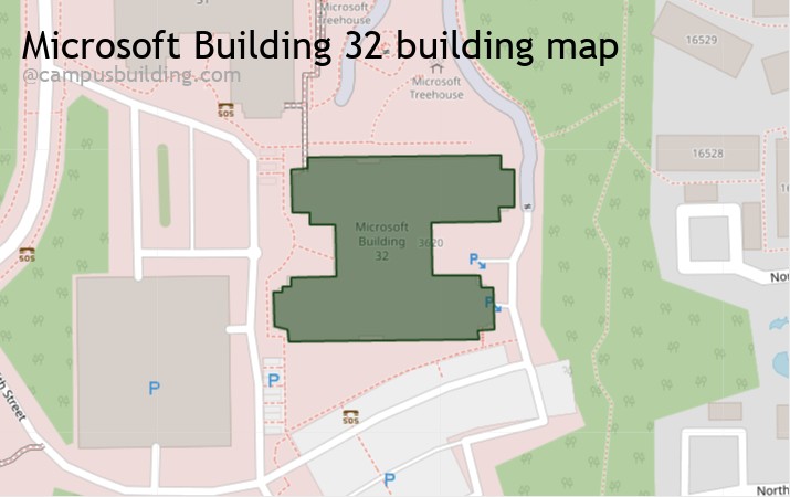 Microsoft Building 32 map