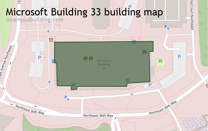 Microsoft Building 33 map