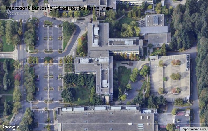 Microsoft Building 34 aerial view