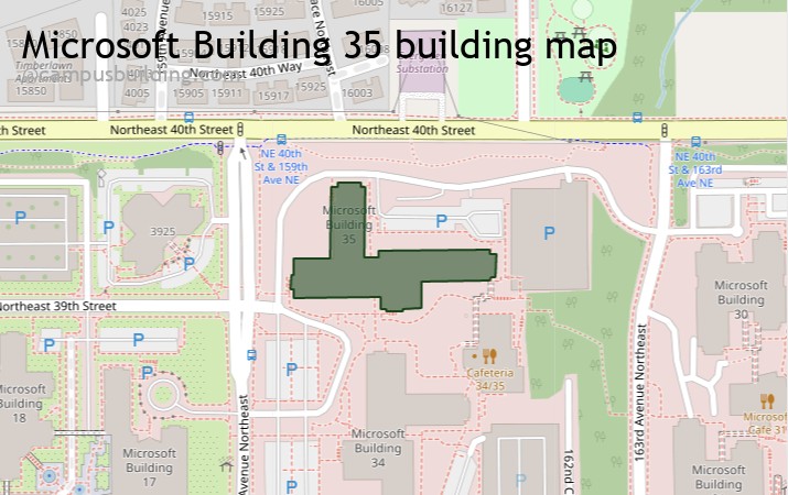 Microsoft Building 35 map