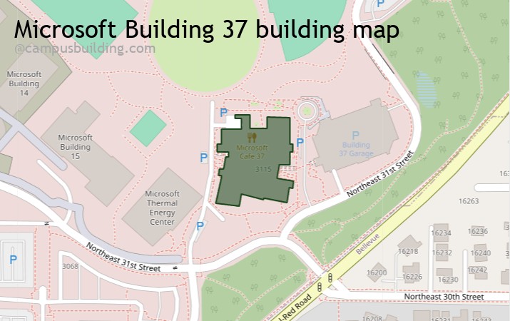 Microsoft Building 37 map