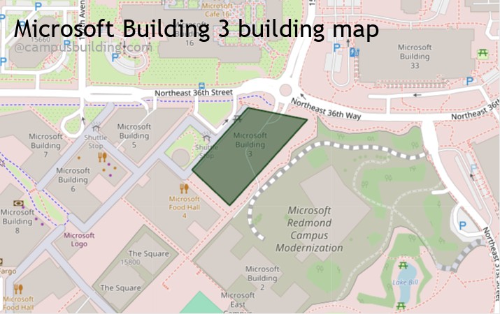 Microsoft Building 3 map