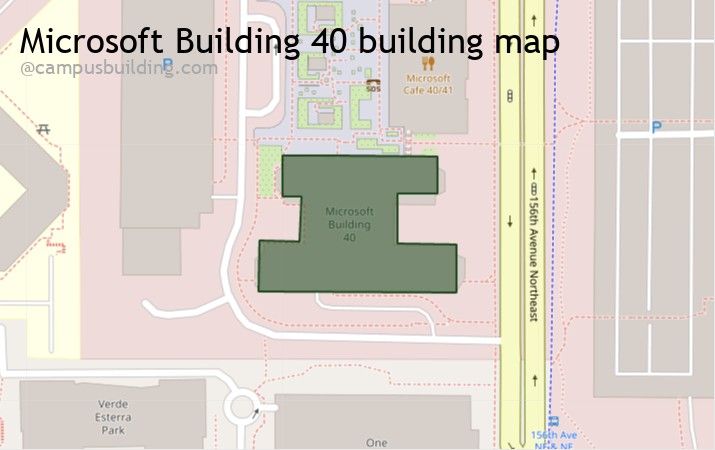 Microsoft Building 40 map