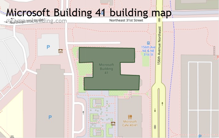 Microsoft Building 41 map