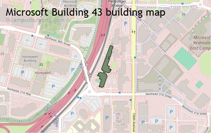 Microsoft Building 43 map