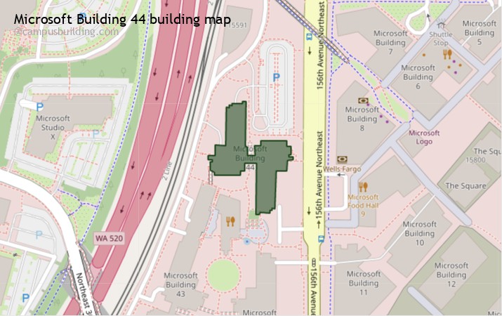 Microsoft Building 44 map