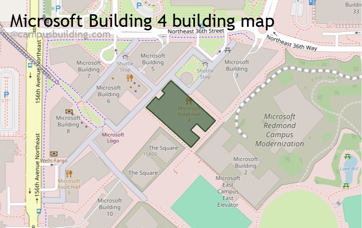 Microsoft Building 4 map