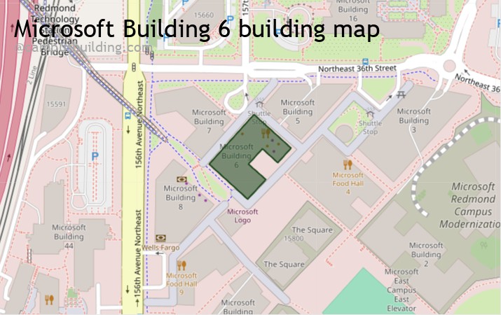 Microsoft Building 6 map