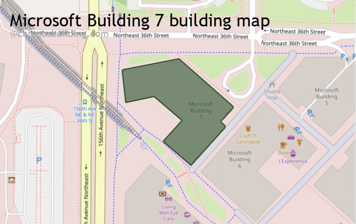 Microsoft Building 7 map