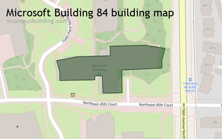 Microsoft Building 84 map