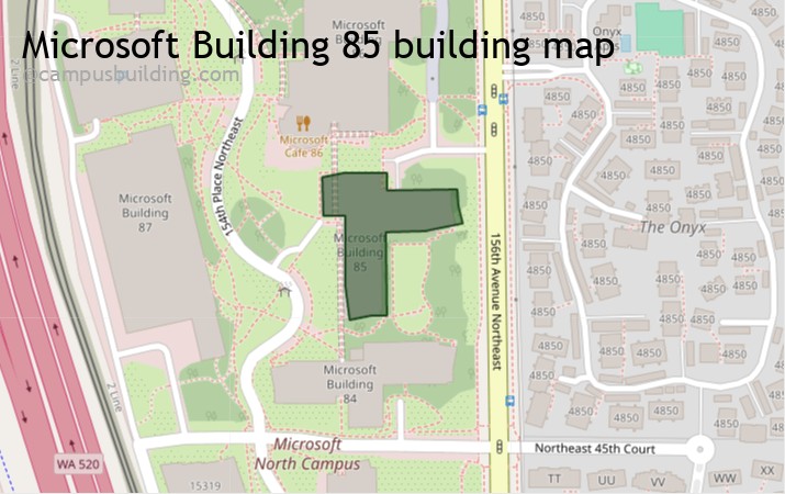 Microsoft Building 85 map