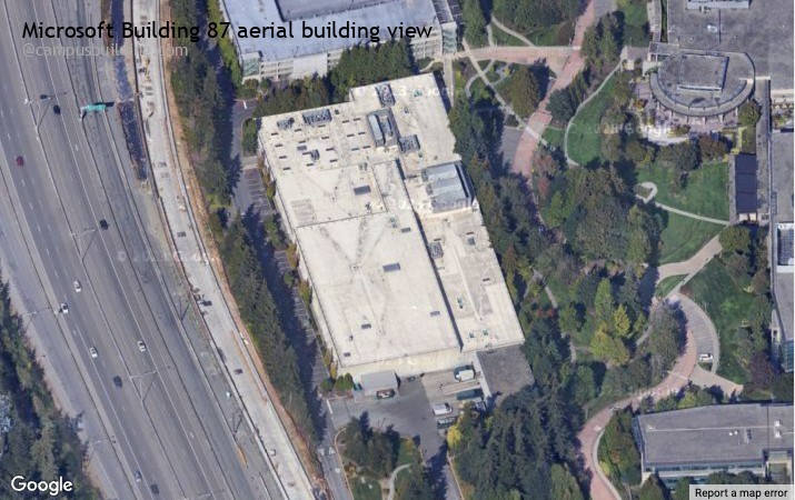 Microsoft Building 87 aerial view