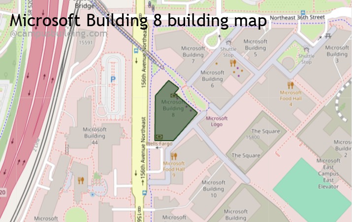 Microsoft Building 8 map