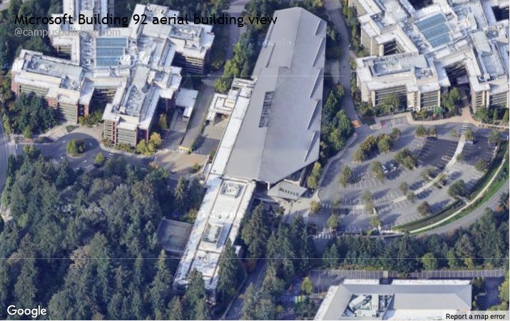 Microsoft Building 92 aerial view