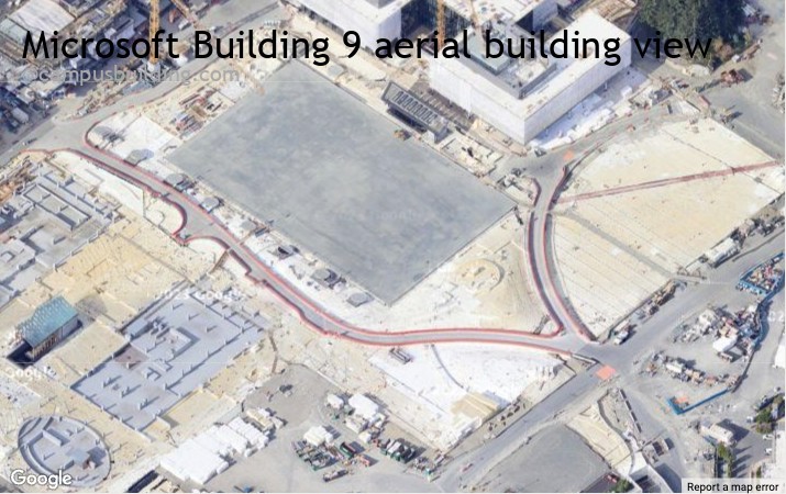 Microsoft Building 9 aerial view