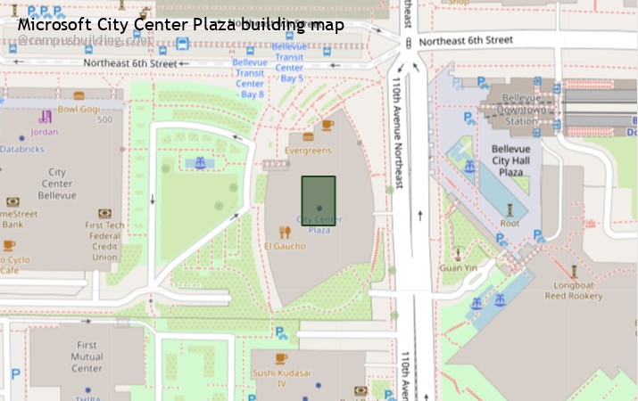 Microsoft City Center Plaza map