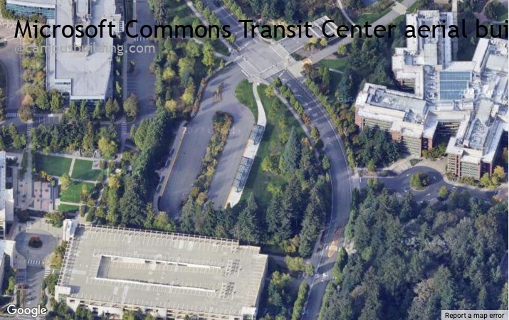 Microsoft Commons Transit Center aerial view