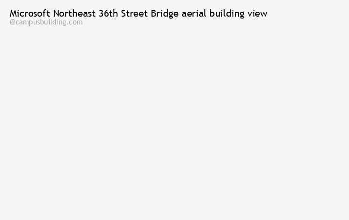 Microsoft Northeast 36th Street Bridge aerial view