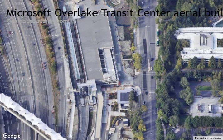 Microsoft Overlake Transit Center aerial view