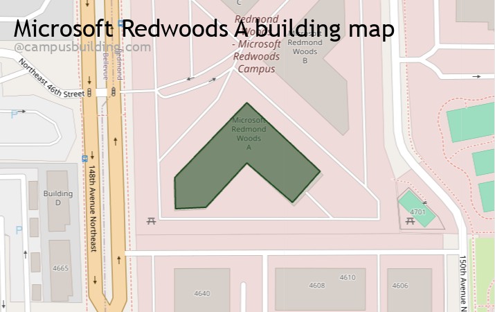 Microsoft Redwoods A map