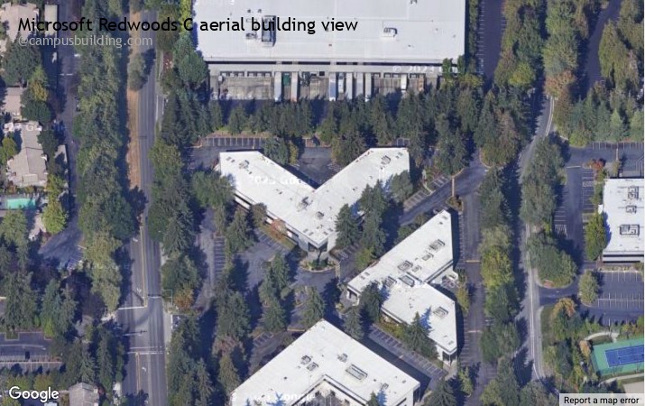 Microsoft Redwoods C aerial view