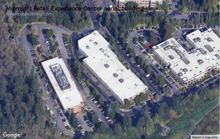 Microsoft Retail Experience Center aerial view