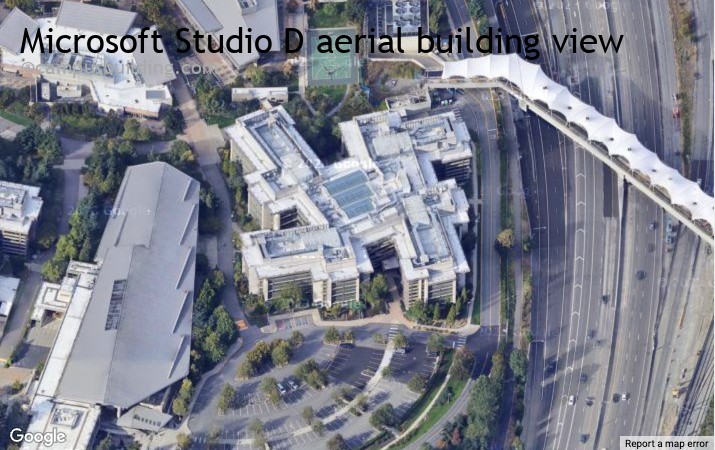 Microsoft Studio D aerial view