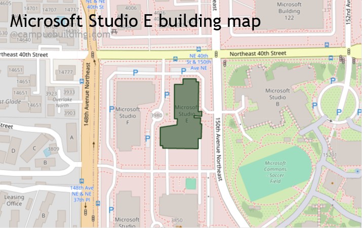 Microsoft Studio E map