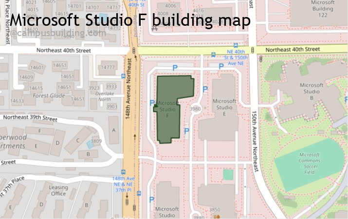 Microsoft Studio F map