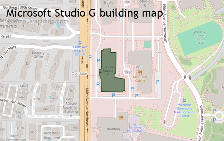 Microsoft Studio G map