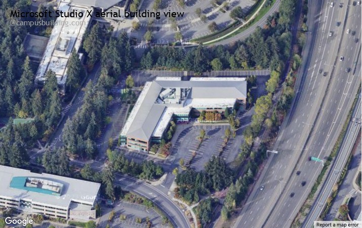 Microsoft Studio X aerial view