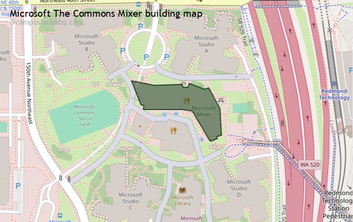 Microsoft The Commons Mixer map