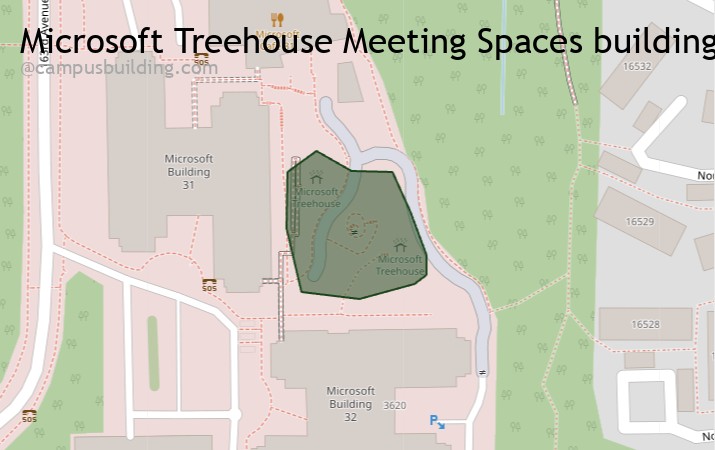 Microsoft Treehouse Meeting Spaces map