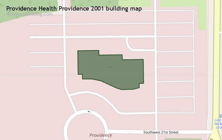 Providence Health Providence 2001 map