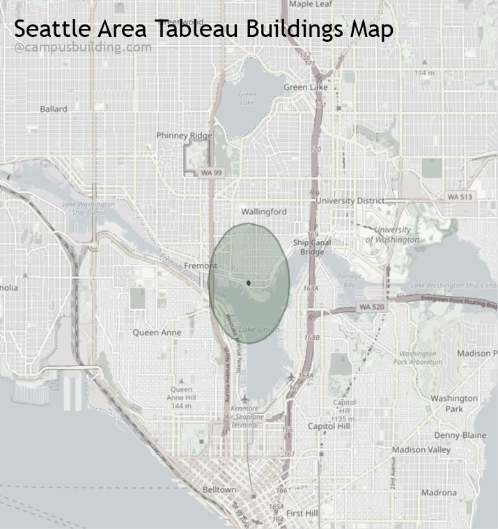 Seattle area Tableau buildings map