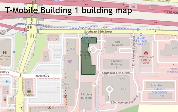 T-Mobile Building 1 map